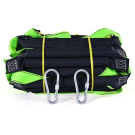 LZ.MZXU Fire Escape Ladders, 9.8FT Emergency Rope Ladder with 2 Hooks for 2-3 Story Homes, Portable Multi-use Quick Deployment Rope Ladders for Balcony Tree Window