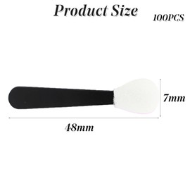 100PCS Eyeshadow Applicator Brush Disposable Eyeshadow Brushes Sponge Eye Shadow Brush Pack Makeup Eyeshadow Sponge Applicators for Eyeliner Eye Makeup Arts Crafts Diy Nail Art Beauty Tool