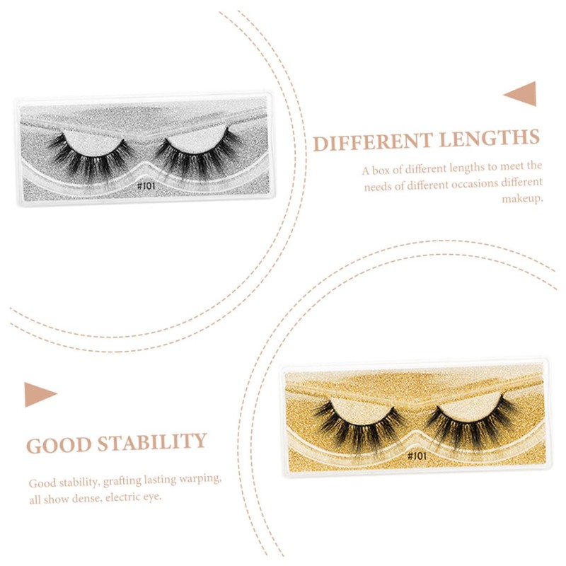 Healeved 12pairs False Eyelashes Thick and Flared Natural Look Grafting