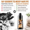 Men's Mustache & Beard Dye Shampoo Dark Brown, 3 in