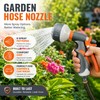 8-Pattern Garden Hose Nozzle for Watering – Adjustable Spray Gun