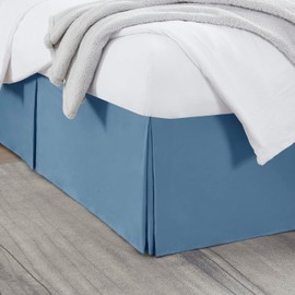 Nestl Blue Heaven Twin XL Bed Skirt - Twin XL Size Bed Skirt 14 Inch Drop - Brushed Microfiber Bed Skirts - Hotel Quality Pleated Bed Skirt - Shrinkage & Fade Resistant