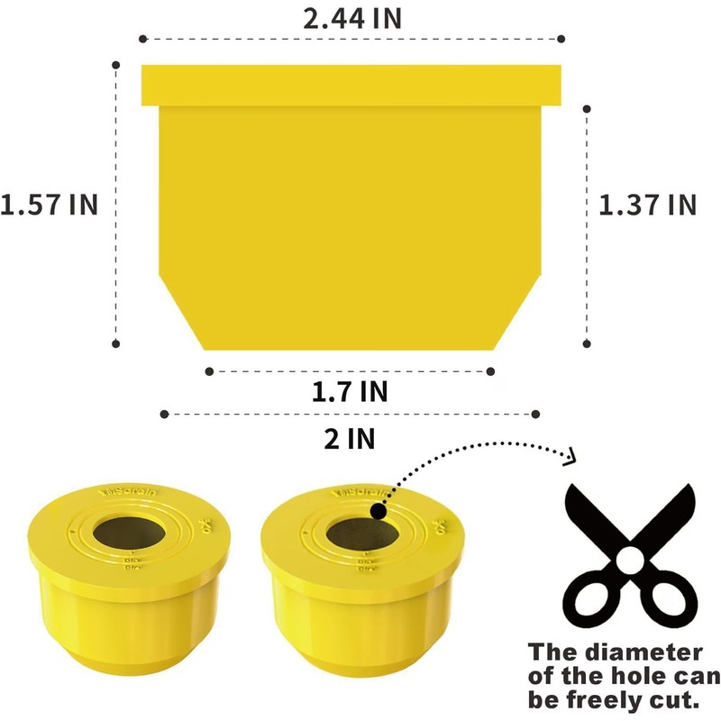 Silicone Seal Plugs for 1" to 1.5" Washing Machine Drain