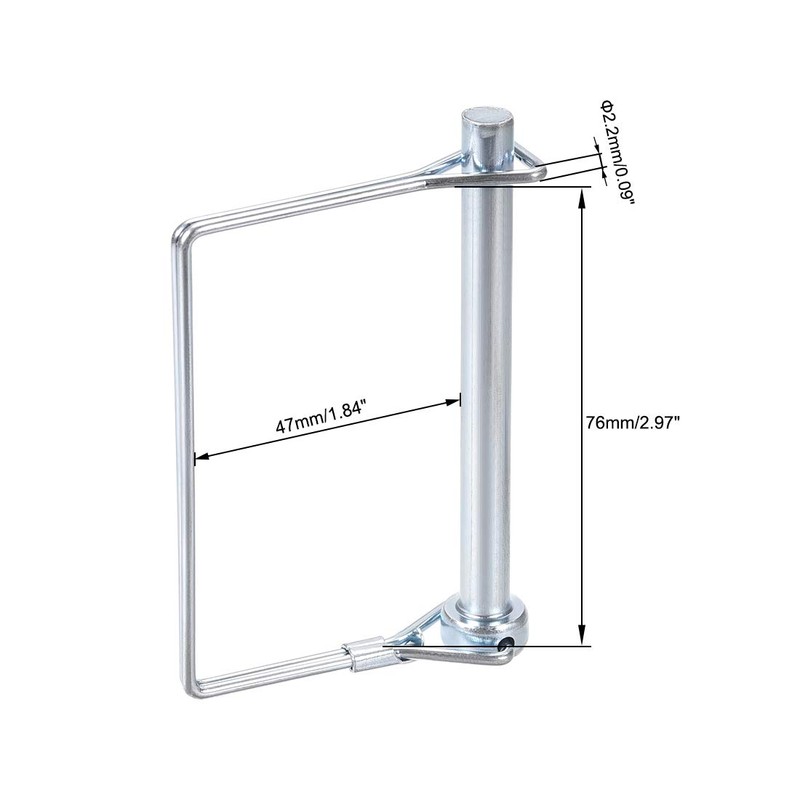 sourcing map Shaft Locking Pin Coupling Pins for Farm Trailer