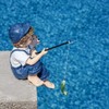 Lily's Home 10-Inch Fishing Boy and Dog Statue - Resin