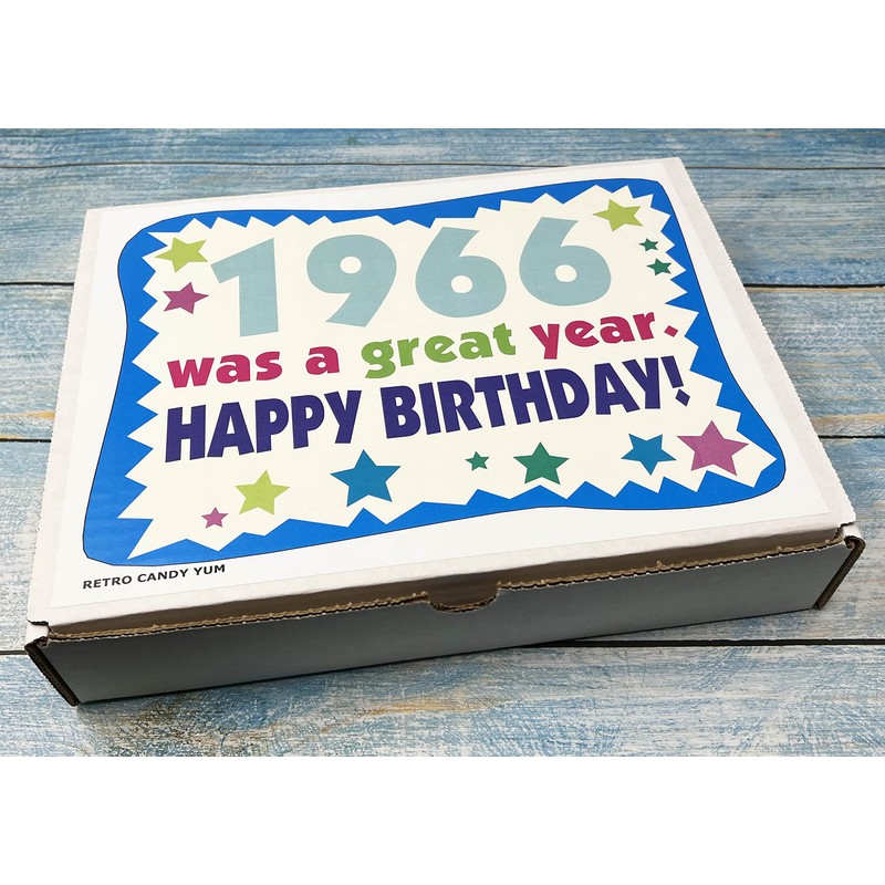 RETRO CANDY YUM ~ 1966 60th Birthday Gift Box Nostalgic