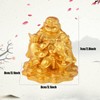 Elionless Laughing Buddha, Golden Toad Laughing Buddha Statue Feng Shui