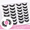 Losha Eyelashes Natural Look Faux Mink Lashes Pack Handmade Fluffy