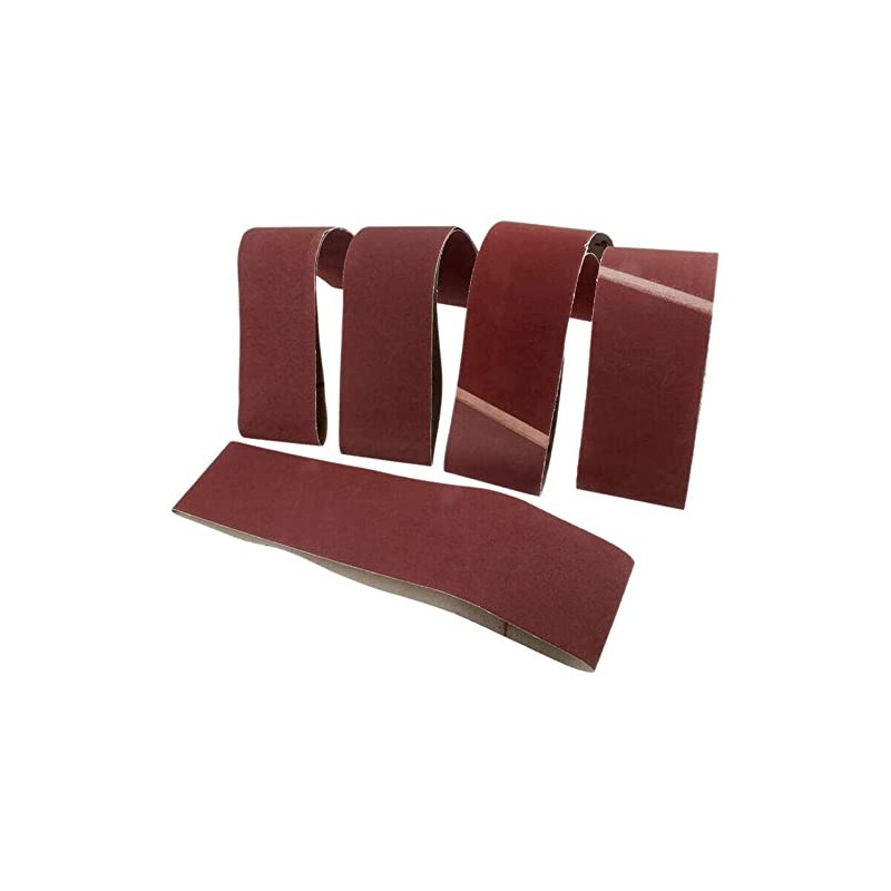 MACHSWON 5 Pack Cloth Sanding Belts Sanding Paper Sanding Belts