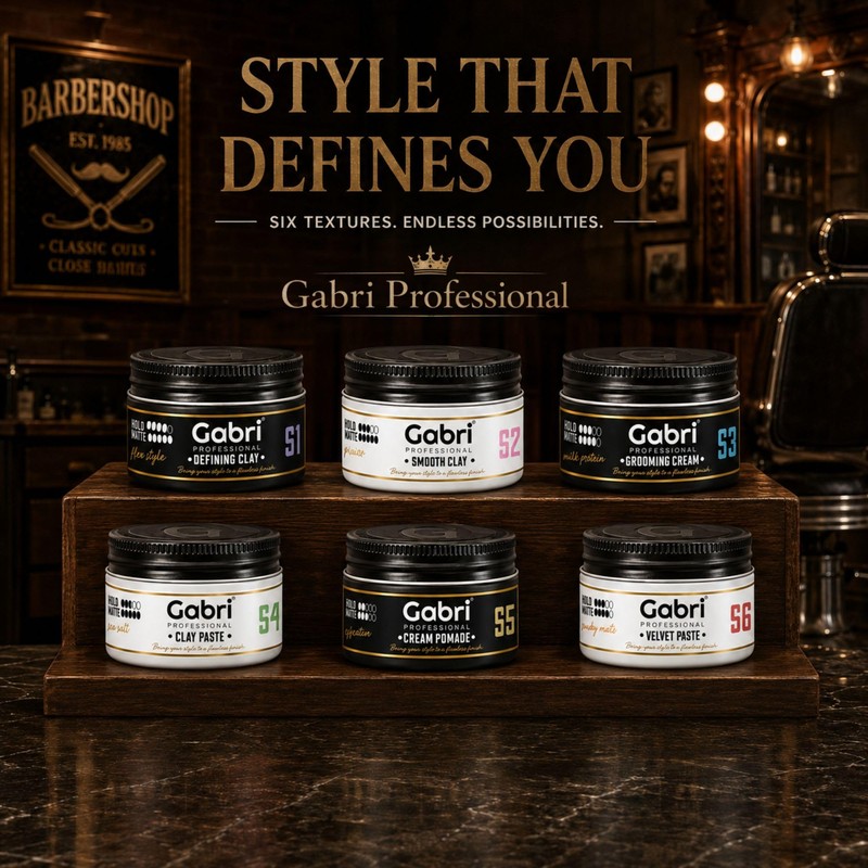 Gabri Matte Clay Velvet Paste S6 100ml, Flexible Hold, Hair
