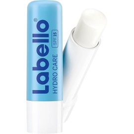 LABELLO Bálsamo labial Hydro Care (4.8g) protector labial hidratante FPS 15 con Vitamina E libre de aceites minerales