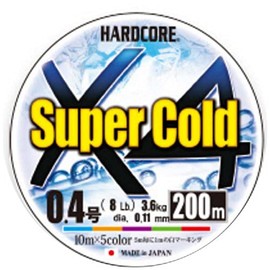 Duel Fishing Line HARDCORE Super Cold X4 [Line Fishing Line, High Strength, High Sensitivity]