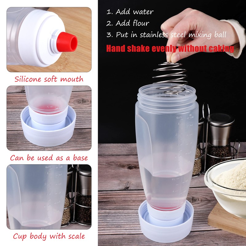 Dough Scoop, Pancakes, 1000 ml Dough Scoop with Scale and