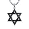 Seiyang Star of David Necklace for Men, 925 Sterling Silver