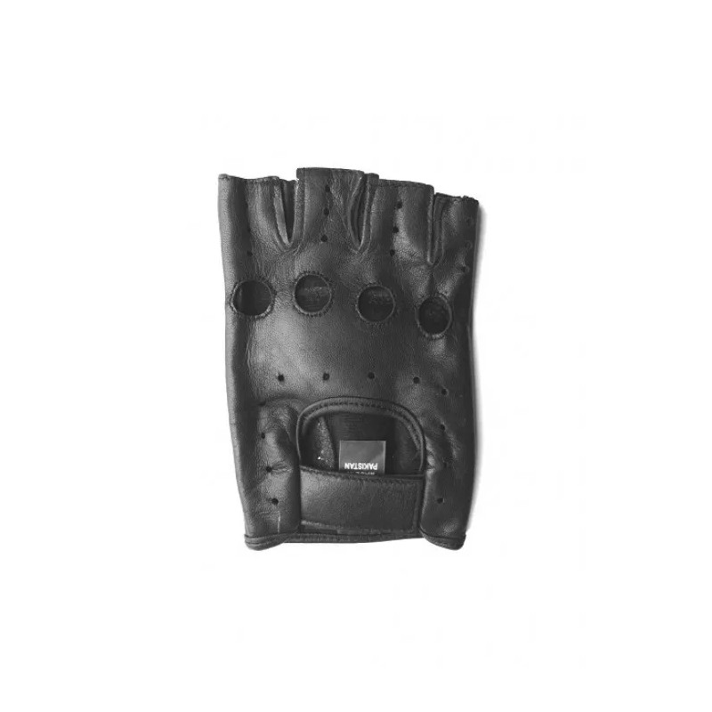 Gladiator Fingerless Driving Motorcycle LEATHER Weight Lifting Gloves Men's XXL