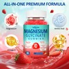 Natural Magnesium Glycinate Gummies 400mg, Sugar Free Magnesium Gummies for
