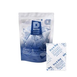 Dry & Dry 10 Gram [10-2000 Packets] Silica Gel, Silica Gel Packets, Desiccants, Dehumidifiers - Rechargeable Fabric Moisture Absorbers, Silica Gel Packs(10 Packs)