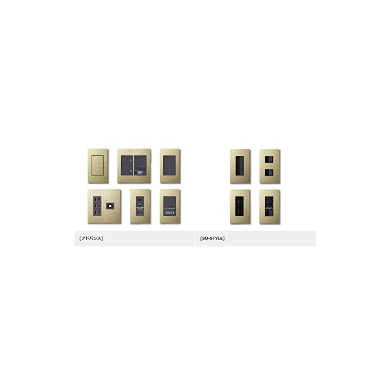 Panasonic SO-STYLE + Extra Metal Plate, Gold WNS9609Y