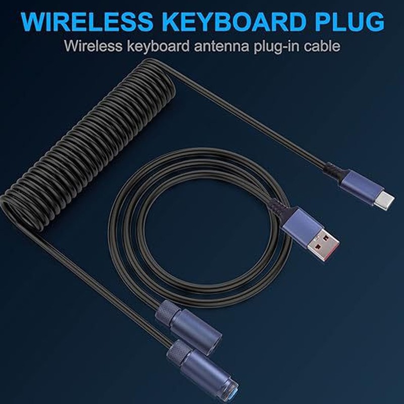 USB to Type C Keyboard Cable Maximum 9.8ft 4Pin Aviation