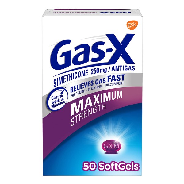 Gas-X Maximum Strength Gas Relief Softgels with Simethicone 250 mg