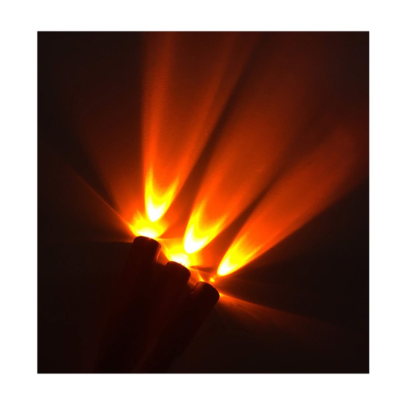 Flame Orange 3 Head Micro Special Effects flicker Light Kit