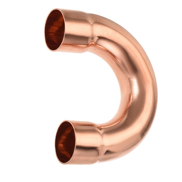 YOKIVE 1 Pcs U Shape Copper Fitting, Plumbing 180 Degree