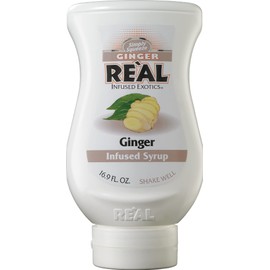 Ginger Reàl Infused Exotics, Ginger Infused Syrup, 16.9 FL OZ Squeezable Bottle (Pack of 3)