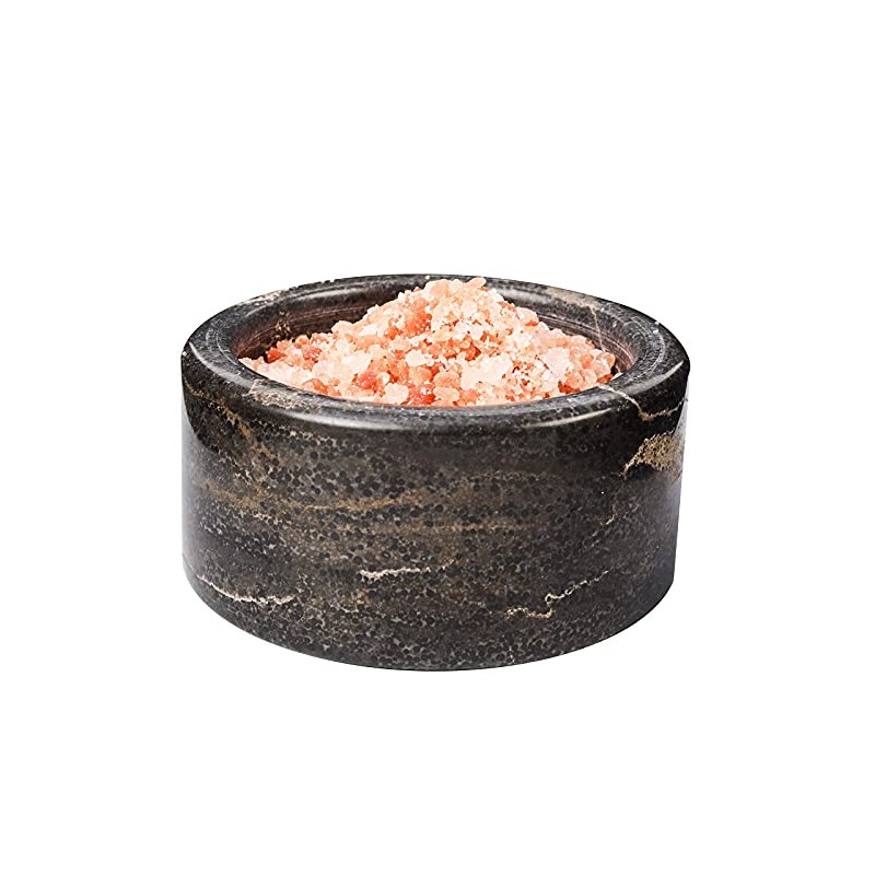 Marble Salt Box Salt Cellar with Lid 4 FL OZ