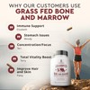 Ancestral Supplements Grass Fed Beef Bone and Marrow Supplement, 3000mg,