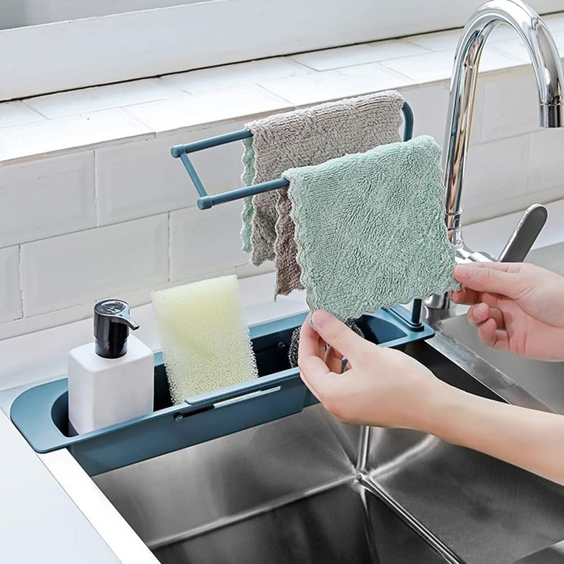 BITUXX Sink Organiser Sponge Holder Caddy Kitchen Aid Dishwasher Organiser