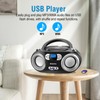 MEGATEK Portable CD Boombox with FM Stereo Radio, Bluetooth, USB