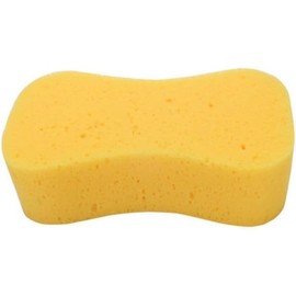 Yellow High-Density Bone Shaped Car Washing Sponge - Soft Cleaning Tool for Car Care, Windows, Furniture and Floors - 21cm x 12cm x 5.5 cm