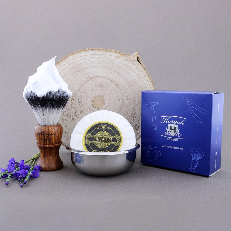 Stainless Steel Shaving Bowl with Shaving Soap Perfect for All