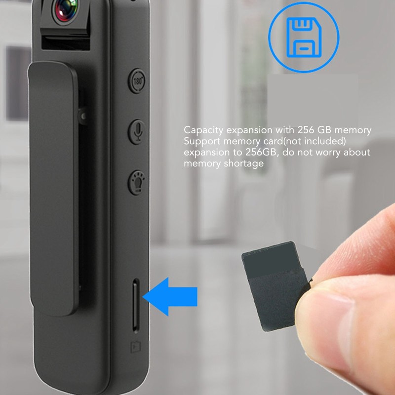 Small Body Cam 1080P HD Mini Portable Wearable with Night