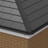 4 x Slate Grey Enviro Tile Roof Hip End Cap