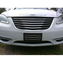 15 Front Bumper License Plate Tag Holder Mount Mounting Relocator Adapter Kit Bracket for Chrysler (All Models) Quantity Discount(9.95$ to 6.50$) (Each with 2 Screws + 4 Bolts & 4 Built in Nuts) (15)