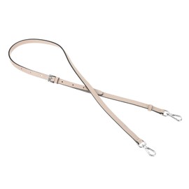 sourcing map Genuine Leather Bag Strap Replacement Adjustable Crossbody Bag Straps, 37.4-45.3 Inch Purse Strap for Shoulder Bag Handbag Purse, Pink, Silver Buckle