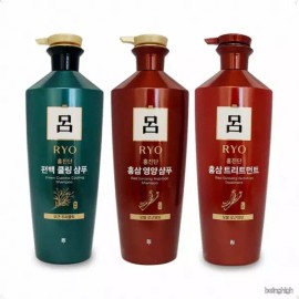 Ryo 인삼뿌리 영양 모발탄력 편백 두피 청량 펌프형 대용량 샴푸 컨디셔너 세트 [려 홍진단 홍삼영양샴푸820ml] Ginseng Root Nutritional Hair Elasticity Cypress Scalp Refreshing Pump-Type Large Capacity Shampoo Conditioner Set [Ryo Hongjindan Ginseng Nutritional Shampoo 820ml]