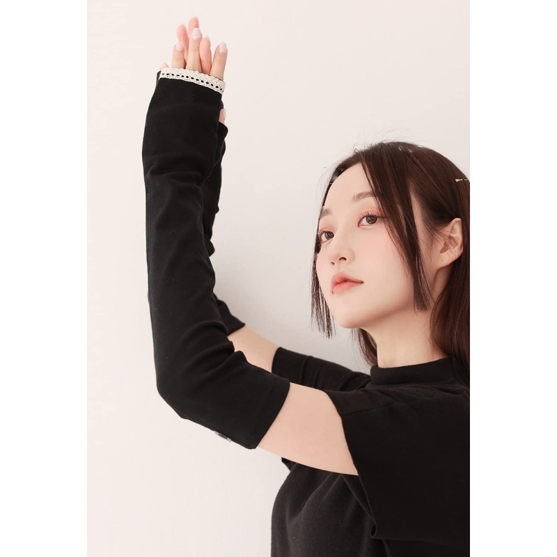 Ave UV Gloves, Long Length, UV Protection, Cotton, Mesh, UV