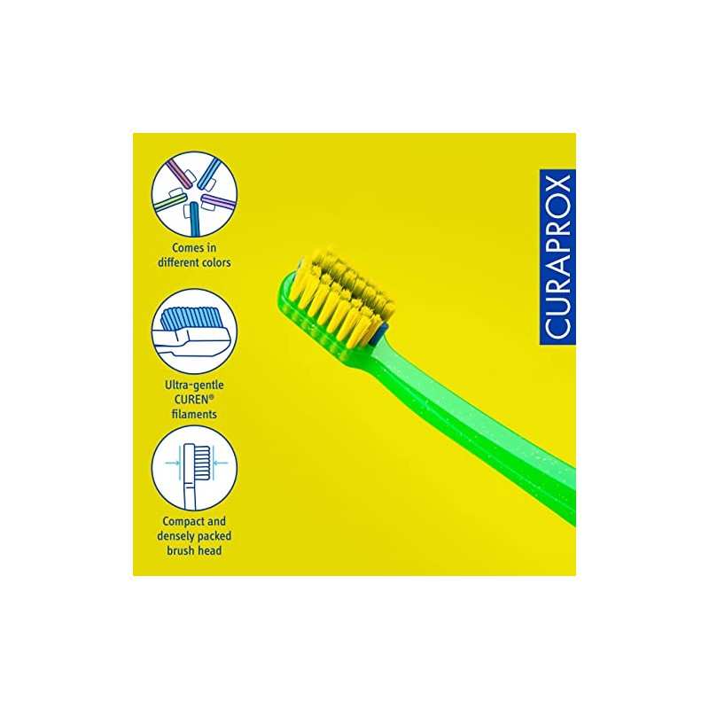 Cepillo de dientes de ortodoncia Curaprox CS 5460: cuidado de