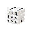 50Pcs Number Silicone Beads 0-9 Numbers Beads 12mm Square