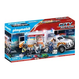 Playmobil City Action Vehículo Rescate Ambulance Cantidad Piezas