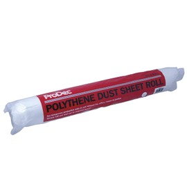 ProDec 100 sqm (4m x 25m) Polythene Dust Sheet Roll, Dustproof and Waterproof Ideal for Covering and Protecting Floors and Furniture from Spills and Splashes When Painting and Decorating