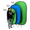 Fotodiox Pro Collapsible Background - 40x60in (3.3x4ft) Chromakey Green/Chromakey Blue
