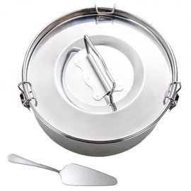 Stainless Steel Flan Mold 1.6QT for Instant Pot 6QT, Silver Molde Para Flan Maker