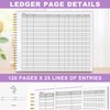 AKONEGE Accounting Ledger Book for Small Business Bookkeeping & Personal