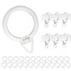 Curtain Rings, Sliding Rings, 32 Pieces, Inner Diameter about 1.4