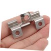 Tofficu 100pcs Stainless Steel Deck Fasteners Clips Deck Board Spacers