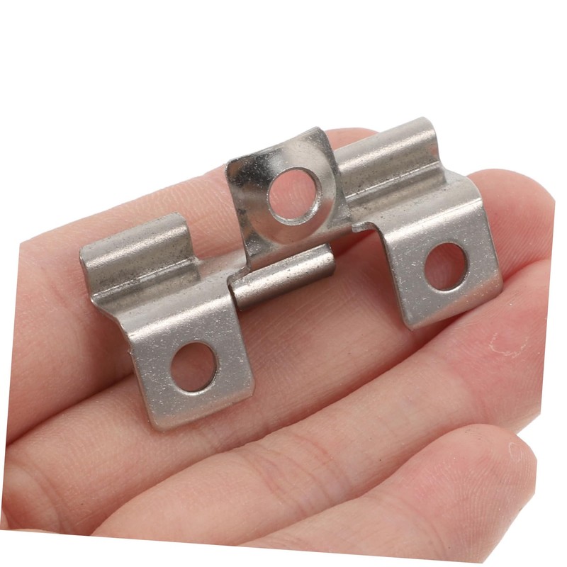 Tofficu 100pcs Stainless Steel Deck Fasteners Clips Deck Board Spacers