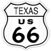 Route 66 Texas Highway Road Tin Sign